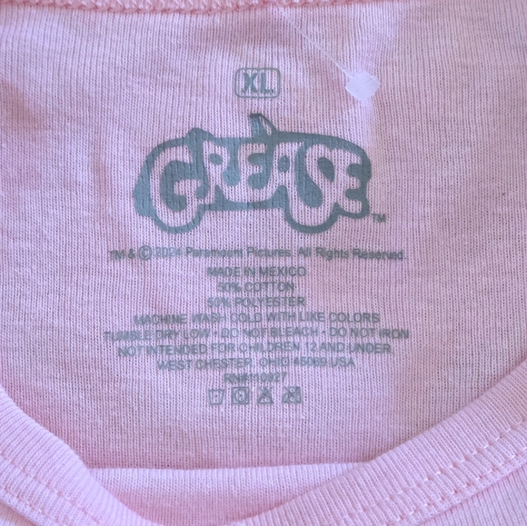 Grease "Pink💕 Ladies" Fuzzy Dice Graphic Tee👕 - NWOT - Picture 5 of 10